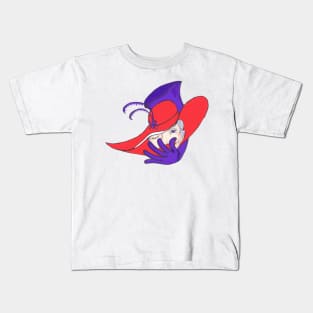 Lady with a Red Hat Kids T-Shirt